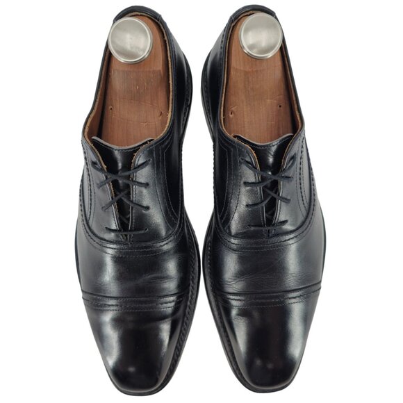 Allen Edmonds Westwood Mens size 10 Black Leather Dress Shoes Captoe Oxfords USA - Picture 9 of 13